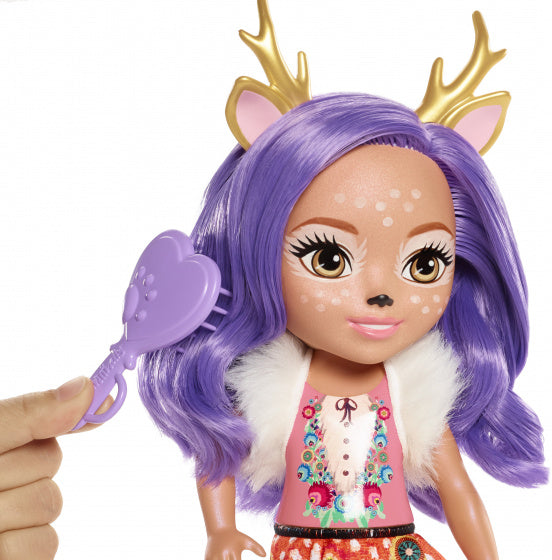 tienerpop Danessa Deer meisjes paars 7-delig