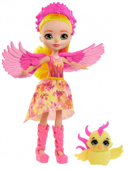 tienerpop Falon Phoenix meisjes 15 cm roze/geel