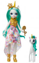 tienerpop Queen Unity meisjes 20 cm blauw 3-delig