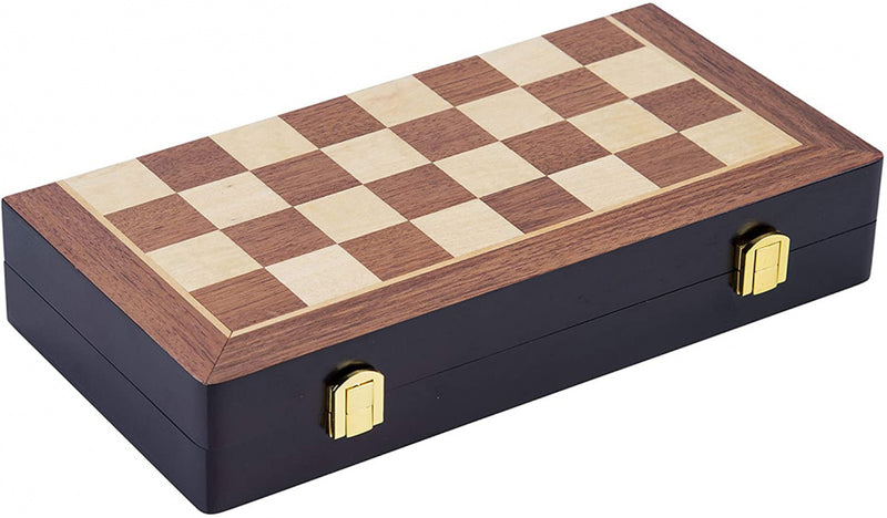 Houten Opklapbaar Schaakspel 38.5x38.5x5.8 cm