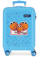 koffer Basketbal junior 34 liter 55 x 38 cm ABS blauw