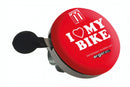 fietsbel I Love my Bike 60 mm rood