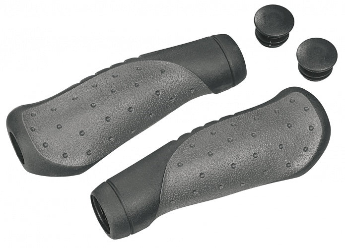 handvat Ohio AK-06/2 135 mm gel zwart/grijs per set