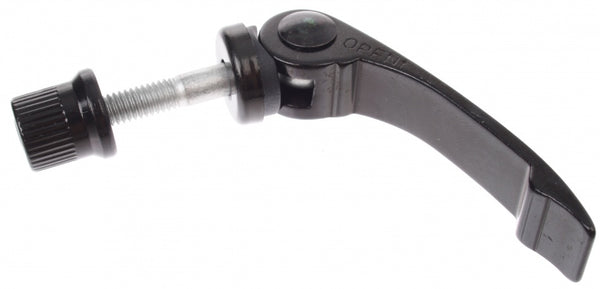 Zadelpen snelspanhendel Ergotec M6-M8 x 35 mm aluminium - zwart