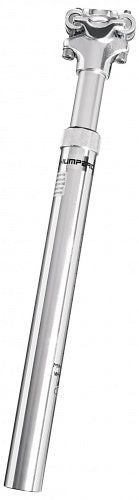 Telescopische verende zadelpen Ergotec SP-5.0 ø27.2 mm / 350 mm - zilver
