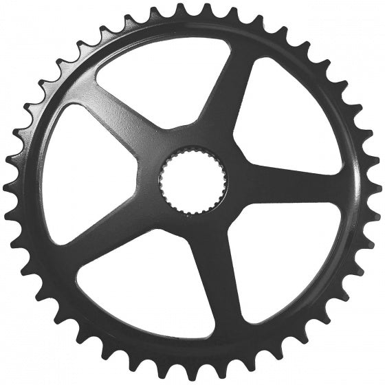 tandwiel Panasonic T28 1/2 x 1/8 vlak 35T staal zwart