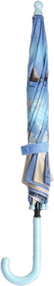 paraplu Strand junior 71 cm polyester lichtblauw