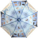 paraplu Strand junior 71 cm polyester lichtblauw
