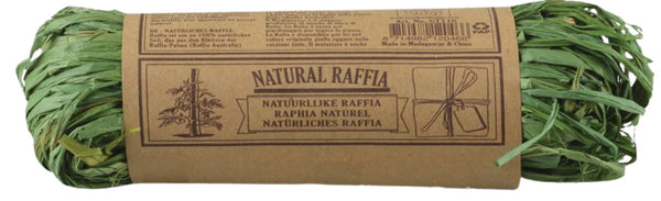 raffia natuurlijk 50 gram groen