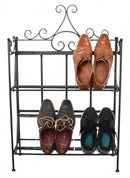 shoenenrek inklapbaar 60 x 24,7 cm staal zwart