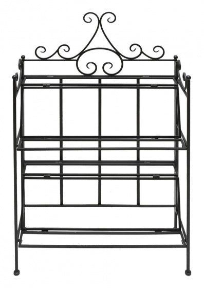shoenenrek inklapbaar 60 x 24,7 cm staal zwart
