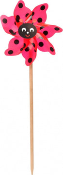 windmolen junior 45,1 cm PVC/hout rood/zwart
