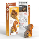3D-modelbouwpakket eekhoorn 7-delig bruin