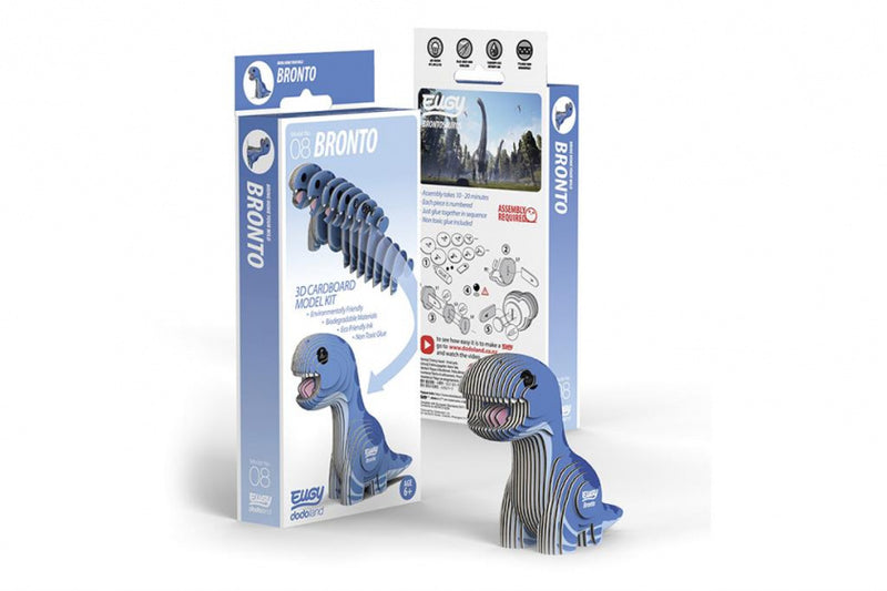 3D-puzzel Bronto junior 7,6 x 3,3 cm karton blauw