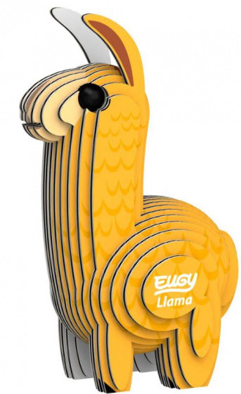 3D-puzzel lama 6 x 9 cm karton oranje 2-delig