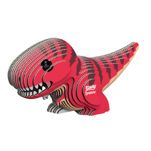 maak je eigen Tyranno junior 9,5 x 5 cm karton rood