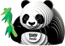 modelbouwset Panda junior 5,6 cm karton zwart/wit 7-delig