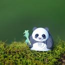 modelbouwset Panda junior 5,6 cm karton zwart/wit 7-delig
