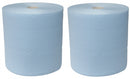 Industriepapier Blauw 1000 Meterx23 cm 2 Rollen
