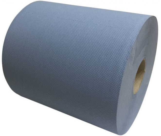 Poetspapier werkplaatsrol 26cm x 190m - zwaar 2 laags papier (2 rollen)