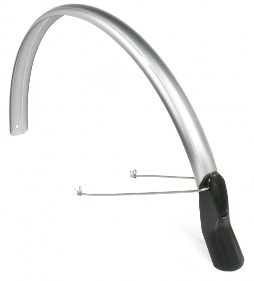 Achterspatbord Eurofender Scatto 28" x 51 mm - zilver