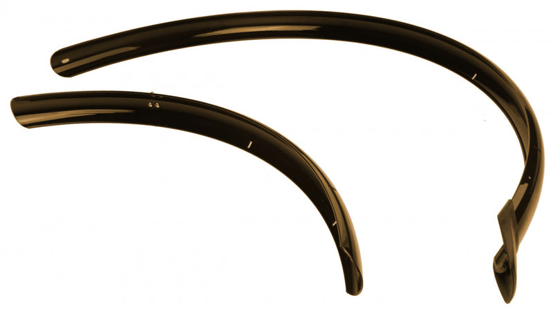 Spatbordset Eurofender Elegance 28" x 46 mm - smoke / titanium
