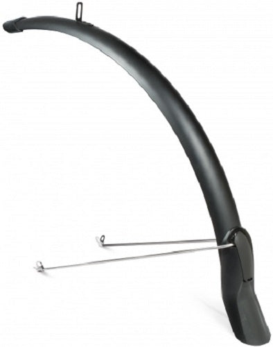 Voorspatbord Eurofender Scatto 28" x 51 mm - mat zwart