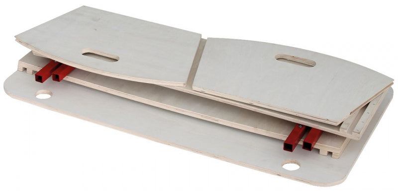 bolderwagen 95 x 61 cm hout/staal bruin/rood