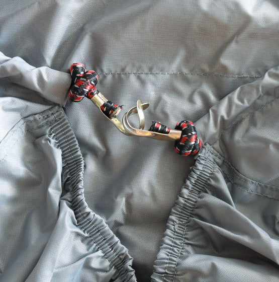 fietsbeschermhoes voor 2 fietsen polyester grijs