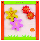 activiteiten kubus met kralenframe 25 cm hout