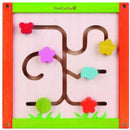 activiteiten kubus met kralenframe 25 cm hout