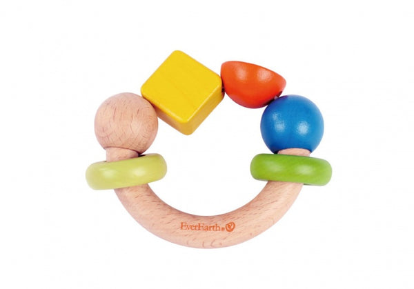 Grijpring vormpjes multicolor 9 cm