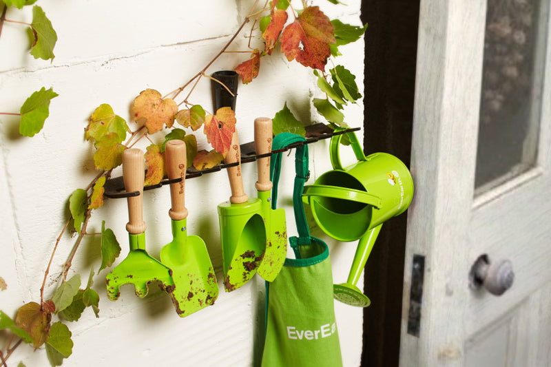 handschep junior 21 cm hout naturel/groen