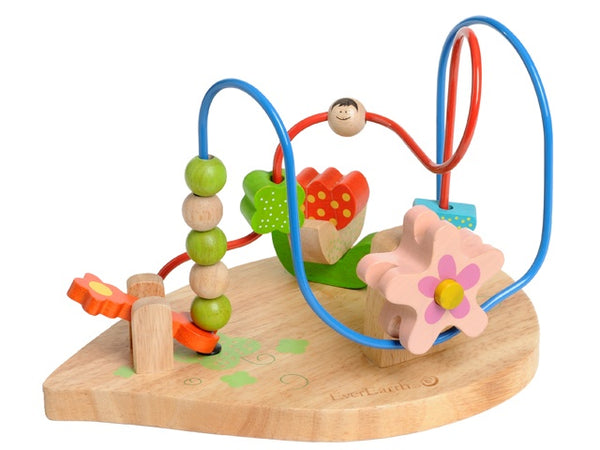 Kralenframe bloem multicolor bladvorm 28 cm