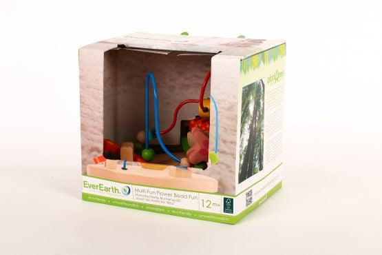 Kralenframe bloem multicolor bladvorm 28 cm