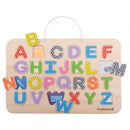 magneetbord/puzzel met letters 32x27 cm