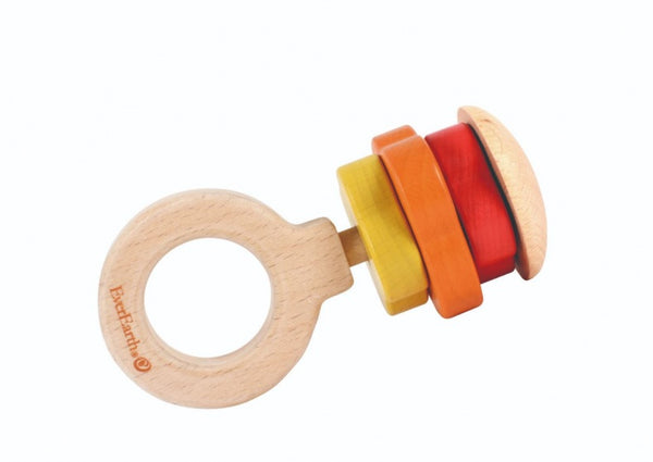 Rammelaar 3 ringen 3 kleuren 11 cm