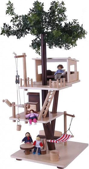 speelhuis Boomhuis junior 39 x 73 cm hout beige/bruin