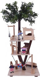 speelhuis Boomhuis junior 39 x 73 cm hout beige/bruin