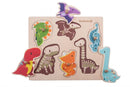 vormenpuzzel Dino junior hout 6 stukjes
