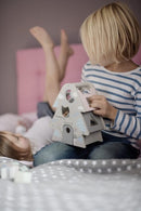 Vormenstoof boom grijs huisje 21 cm