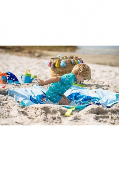 speel- en zwemkleed junior 180 cm blauw