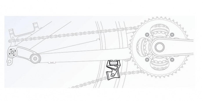 Kettinggeleider Nylon 24 Gram Zwart