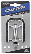 Pedaalset Exustar anti-slip aluminium -  zwart