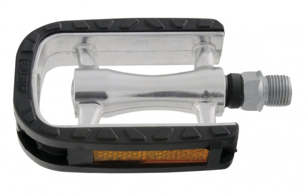 Pedaalset Exustar anti-slip aluminium -  zwart