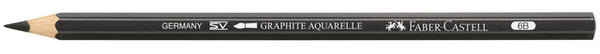 aquarelpotlood Graphite 6B 17,5 cm hout zwart