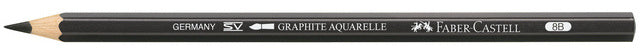 aquarelpotlood Graphite 8B 17,5 cm hout zwart