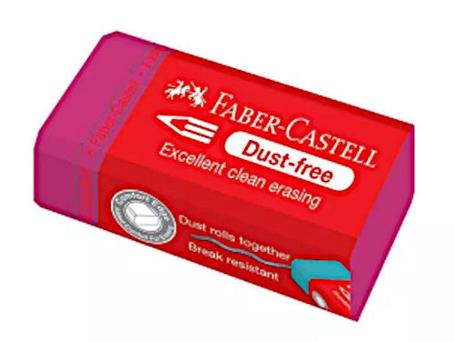 gum stofvrij 4,5 x 2,2 cm rubber fuchsia