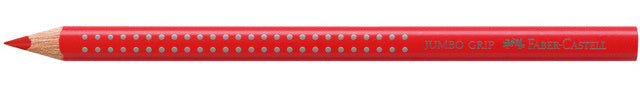 kleurpotlood Jumbo Grip 17,5 cm hout 21 rood