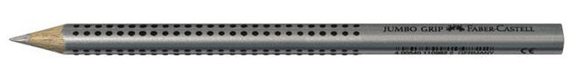 kleurpotlood Jumbo Grip 17,5 cm hout 82 zilver